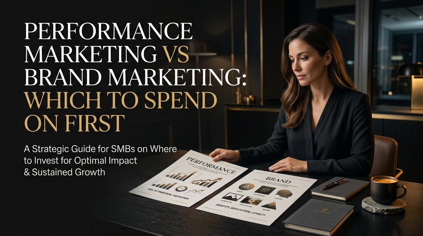 Performance marketing vs brand marketing: which to spend on first